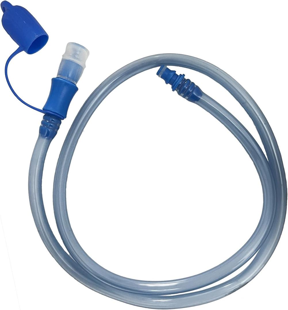 Hydration Bladder Universal Tube, Food Grade Silicone Mouthpiece, Straw Tube Length 39inches,Not Applicable to CamelBak (Blue)