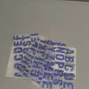 Locacrystal 68Pcs Bling Resin Rhinestone Alphabet Letter Stickers A-Z Letters DIY Sticker Self-Adhesive Iron-On Crystal Word Stickers for Cars Arts Crafts Clothing Decoration(SilverBlue,1.572Packs)