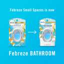 Febreze Bathroom Air Freshener, Odor-Fighting, Plug In Alternative, Air Fresheners for Small Spaces in Home, Bathroom, Kitchen, & Closet, Pet & Litter Box Odor Fighter, Refresh & Energize Scent, 4ct