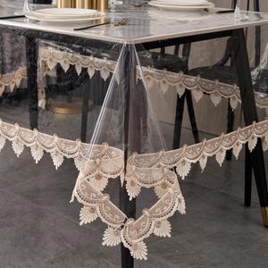 Clear Vinyl Tablecloth Protector Waterproof/Oil-Proof PVC Table Cloth Transparent Sheet Table Cover (60'' x 84'' Rectangular)