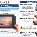 Juvale Paper Photo Frame Set - 5 x 7 In, Black, 50 Pack - Disposable Picture Frames & Wall Decor & DIY Craft Projects