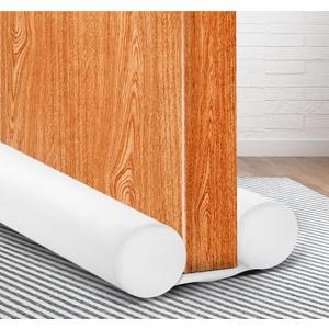 MAXTID Small Size Door Draft Stopper 30" Door Draft Blocker for Bedroom Doors Fits to 1" Door Gap (30", White)