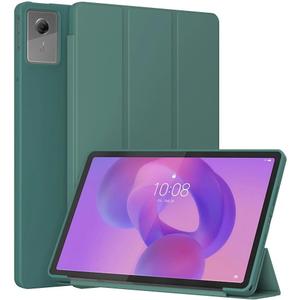 Case for Lenovo Tab P12 12.7-Inch (2023 Model, TB370FU / TB371FU) - Slim Lightweight Durable Trifold Stand Cover, Supports Auto Wake/Sleep, Green