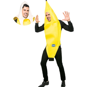 Spooktacular Creations Appealing Banana Costume Adult Deluxe Set for Halloween Dress Up Party and Roleplay Cosplay, XL
