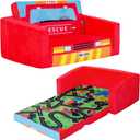 MallBest Kids Sofas Children's Sofa Bed Baby's Upholstered Couch Sleepover Chair Flipout Open Recliner(Red/Fire Truck), Large