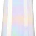 KROSNO Glass Vase for Flowers, 9.45 inch, Iridescent Collection | Rainbow Carafe, Lead-Free Crystal Glassware, Home Decor, Transparent Vase, Centerpieces for Tables