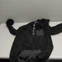 Arshiner Girls Fleece Pullover Hooded Sweatshirt Colorblock Sherpa Hoodie for Teen Girl Fall Winter Button Jacket Coat with Pockets Girls Hoodies Size 12-14 Kids Black Hoodie