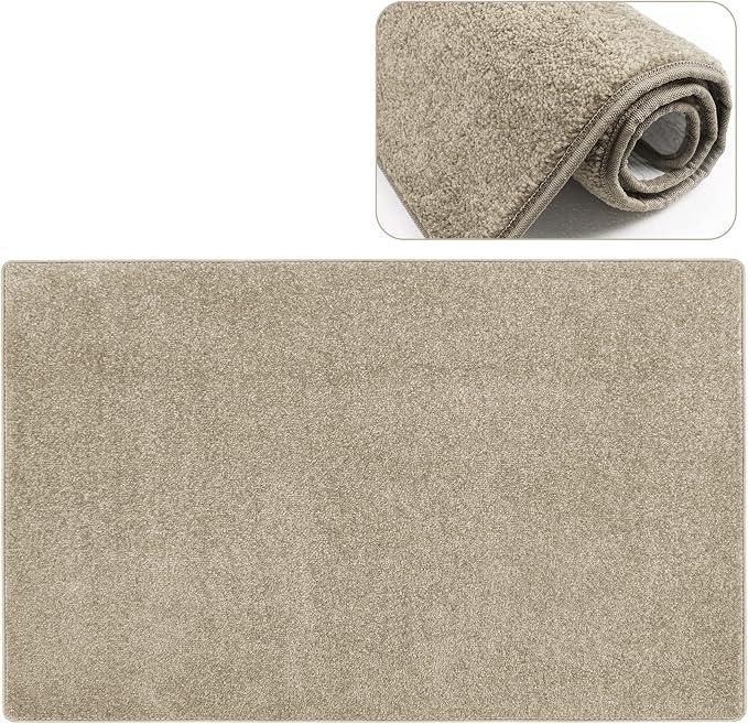 PURE ERA Carpet Stair Tread Landing Mat Tape Free Self Adhesive Non Slip Skid Resistant Indoor Doormat Area Rug Floor Mat for Kitchen Bathroom Workstations Washable 2' X 3'