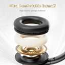 KVIDIO Bluetooth Headphones Over Ear, 65 Hours Playtime Wireless Headphones with Microphone, Foldable Lightweight Headset with Deep Bass, HiFi Stereo Sound Low Latency for Travel Work Cellphone (Black)