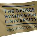 Desert Cactus The George Washington University TGWU Flag - 3 x 5 Feet Colonials Banner, Indoor/Outdoor Durable Fabric, 100% Polyester Design (Style 4)