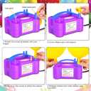 Chamvis Balloon Pump Electric, 110V 600W Balloon Pump Inflate, Air Pump for Balloons: Balloon Blower Machine for Fast and Easy Filling Balloons