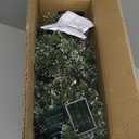 Remote Control-9 Ft by 12 Inch Super Thick Prelit Snowy Christmas Garland with 50 Warm White &Multicolored Change Lights Cedar Garland 270 Bristle Pine 10 Pinecone Battery Operated Xmas Garland Decor