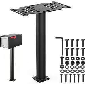 27" Mailbox Post with Mounting Bracket | Heavy Duty, In-Ground Post, For Outdoor Mailboxes, Compatible with Mail Boss, Architectural MAILBOXES, Gibraltar, hykolity