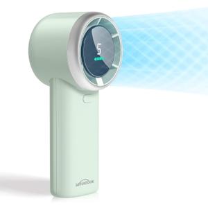 Portable Mini Fan: High Speed Cooling Fan, 10 Hours Battery Life, USB Rechargeable, Small Essentials for Women, Beach Travel, Vacation (Green)