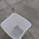 IRIS WeatherPro Airtight Dog, Cat & Bird Food Storage Container, Clear/Black, Medium