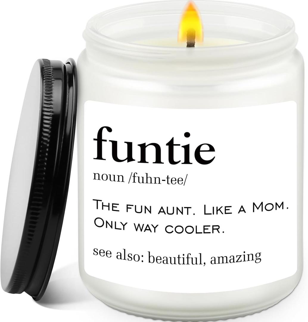 Gifts for Aunt from Niece - Aunt Birthday Gifts Scented Candle Desk Decorations Present for Aunts on Mother's Day or Wedding Gift, Best Auntie Ever Gift New Auntie Presents from Nephew