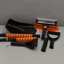 4-In-1 Snow Brush and Ice Scrapers for Car Windshield 55'' Extendable Snow Shovel Snow Broom Kit with Squeegee, Foam Grip 180Pivoting Thicken Brush Head Portable Snow Scraper for Car, Trucks, SUV