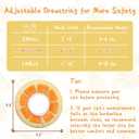 ANWA Adjustable Cat Cone Collar Soft, Cute Cat Donut Collar After Surgery, Kitten Recovery Cones to Stop Licking (Orange, S)