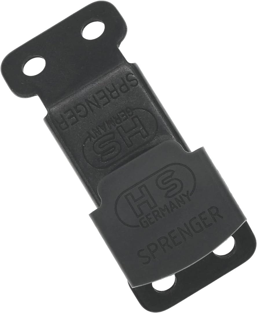 Herm Sprenger Black Stainless Steel ClicLock Buckle Quick Release Fastener for Dog Training Prong Collar for Small Medium Large Dogs Made in Germany (3.2mm)