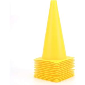 (12 Set) 12 Inch Traffic Training Cones, Plastic Safety Parking Cones, Agility Field Marker Cones for Soccer Basketball Football Drills Training, Outdoor Sport Activity & Festive Events - 6 Colors (12 Set) 12 Inch Traffic Training Cones, Plastic Safety Parking Cones, Agility Field Marker Cones for Soccer Basketball Football Drills Training, Outdoor Sport Activity & Festive Events - 6 Colors