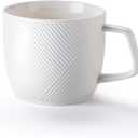 Extra Large Ceramic Coffee Mug: 32 oz Oversized Soup Bowl with Handle for Cereal Tea Ice Cream - White Microwave Safe Giant Cup