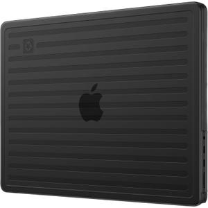 TravelArmor for MacBook Pro 14 inch Case | M5 M4 M3 M2 M1 Pro/Max 2026 2025-2021 | Anti-Crack Tech | Ribbed Structure | Hard Shell Laptop Cover | Space Black Clear