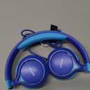 EarFun S1 Kids Headphones, Foldable Wired Headphones for Kids, 85dB Volume Limit, Stereo Sound, Adjustable Headband, Portable Lightweight On-Ear Headphone for School/Travel/Boys/Girls/PC/Tablet (Blue)