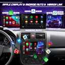 Leadfan Android Car Radio for Volkswagen Passat Jetta Tiguan Wireless CarPlay Android Auto, 10.1Inch Touch Screen Stereo for VW Jetta GPS Navi Bluetooth WiFi FM SWC AHD Camera