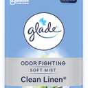 Glade Air Freshener Room Spray, Clean Linen Scent, Odor Fighting to Deliver Long Lasting Freshness, 8 Oz, 2 Count