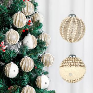 Large Christmas Ornaments, 12 pcs 3.15inch Rustic Shatterproof Christmas Balls Set for Xmas Tree Decorations Holiday Party Home Decor