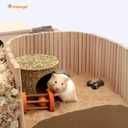Niteangel Hamster Climbing Ladder Wooden Suspension Bridge for Guinea Pigs Rats Hedgehog Gerbils Mouse Sugar Glider and Other Small Animals (Large)