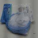 Pop-Up Hamper Laundry Collapsible Storage Bag Mesh Blue White 14"x14"x23" 