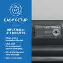 SLEEPLUX Durable Inflatable Air Mattress with Built-in Pump, Pillow and USB Charger