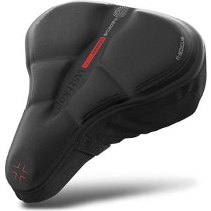 WITTKOP Bike Seat Cushion Made of Comfy Memory Foam I Bike seat Cover for Men & Women with Ergonomic 3-Zone-Concept I Bike Saddle Cover, for peleton seat cushin, Bicycle seat Cushion