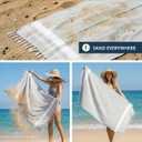 LANE LINEN Beach Towels 6 Pack, Bulk Beach Towels Oversized, Pool Towels for Adults, Pre-Washed, Sand Free Beach Towel, Fast Drying Beach Towel, 39"x71" - Classic Color
