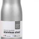 Small Water Bottle 12 oz, Dusgut Insulated Water Bottle,Stainless Steel,Wide Mouth Portable Lid,Silver