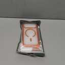 GUAGUA for iPhone 17 Pro Case Full-Body Phone Case with Built-in Glass Screen Protector, [Magnetic with MagSafe] Shockproof Clear Phone Case for 17 Pro 6.3", Orange