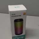 Bluetooth Speaker with Lights,15W Portable Speaker with HD Sound for Home/Party/Outdoor/Beach,Birthday Gift (Black)