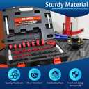 Bearing Press Kit, Bearing Race and Seal Driver Set, Bearing Race Punch Set with Seal Driver and Bearing Adapters, Bearing Seal Driver Kit (43 Piece Bearing Press Kit)