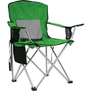 HULKFIT Folding Camping Chairs, Portable Outdoor Beach Lawn Chair for Adults with Carry Bag & Built-in Cup Holder, Casual Foldable Chair for Picnic Fishing Garden,Grass Green