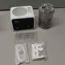 Toothbrush Cleaner and Toothbrush Holder, Cleaning Light, Fan Dry and Thermostatic Dry 3-Step Cleaning, LED Smart Screen, Rechargeable Wall Mount Bathroom Toothbrush Holder (White)