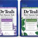 Dr Teal's Pure Epsom Salt, Lavender & Eucalyptus Duo Bundle, 3 lbs (Pack of 2)
