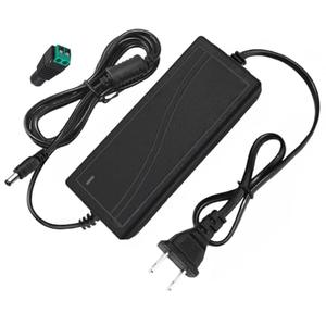 24V 5A AC Power Supply All-in-one Design Adapte 100-240V AC to DC 24 Volt 5 Amp 120W Power Adapter with 5.5 x 2.5mm Plug for LED Strip Light, CCTV Cameras