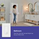 Lutron Maestro Motion Sensor Light Switch w/ Wallplate for Bathroom, Garage, Laundry Room, Any Bulbs, Occupancy Vacancy Sensor, Single-Pole, MS-OPS2HW-WH, White (1 Pack)