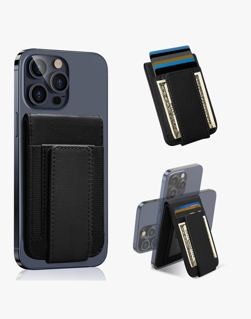 for MagSafe Wallet, Magnetic Phone Wallet with Adjustable Stand & Money Clip, Detachable Magnetic Wallet for iPhone 16/15/14/13/12 Pro Max Plus, 10+ Cards Holder