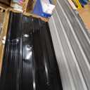 10 Pack Corrugated Metal Roofing Panels 73.23x17.72in, Black, L73.23''-10