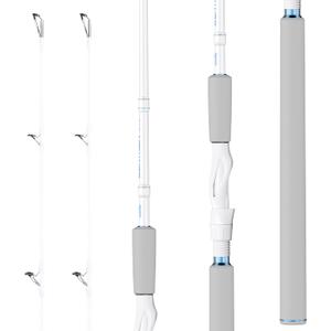 KastKing Centron Lite Twin Tip Fishing Rods, IM6 Graphite Blanks, Twin Tip Fishing Rods, Stainless Steel Guides with Ceramic Rings, Split or Full Rear EVA Handle Design, Drop Shot Hook Keeper