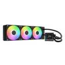 GAMDIAS CHIONE E4 360mm AIO CPU Liquid Cooler, Real-time Digital Display Patented PWM Pump, Hidden Cable Design, ARGB PWM Fan w/MB Sync, Intel LGA 1700/1200, AMD AM5/AM4, Black
