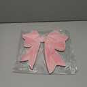 Pink Bow Wooden Hanging Sign for Girls Room - Cute Bow Decor with Ribbon for Door Wall Bedroom - Preppy Coquette Girly Decor for Dorm Nursery Bathroom Apartment - Housewarming Gift for Her