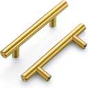 Ravinte 20 Pack | 5'' Cabinet Pulls Brushed Brass Stainless Steel Kitchen Drawer Pulls Cupboard Pulls Cabinet Handles 5Length with 3 Hole Center